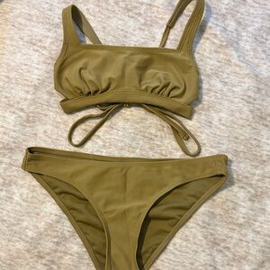 Xhilaration Olive Bikini Set